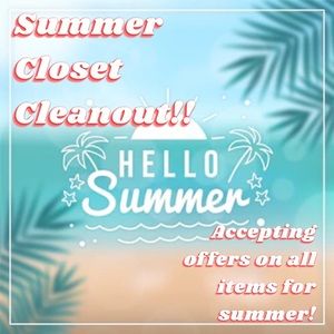SUMMER CLOSET CLEAN OUT! ☀️ Accepting offers/bundles on all items!